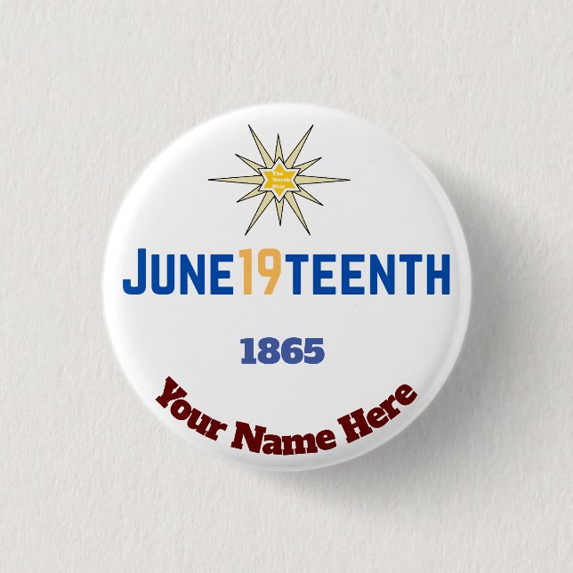 Badge Rond 2,50 Cm 19 juin (Devant)