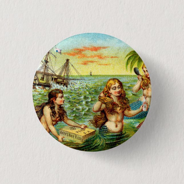 Badge Rond 2,50 Cm 19ème C. Sirènes (Devant)