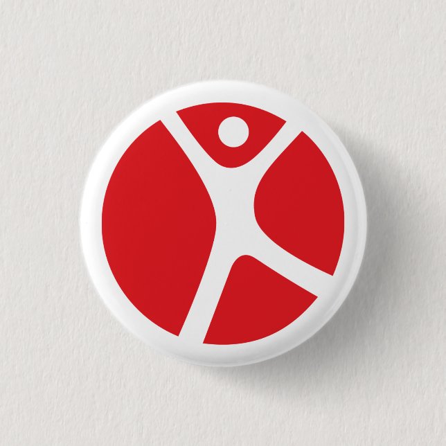 Badge Rond 2,50 Cm 1/4" bouton pour les voyageurs solos (Devant)
