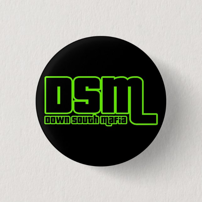 Badge Rond 2,50 Cm 1" bouton de DSM (Devant)