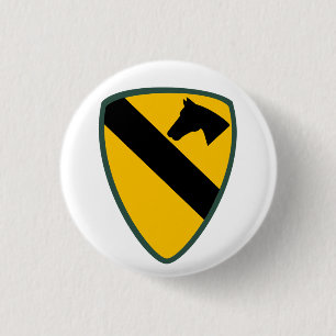 Badge Rond 2,50 Cm 1re division de cavalerie Patch
