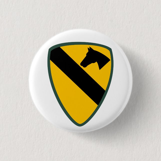Badge Rond 2,50 Cm 1re division de cavalerie Patch (Devant)