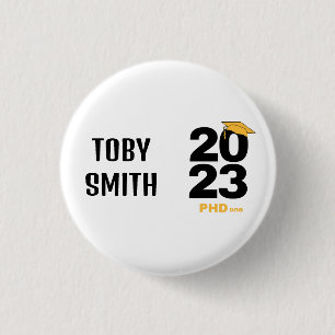 Badge Rond 2,50 Cm 2023 PHDone Customizable Graduation Gift