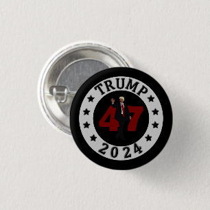 BADGE ROND 2,50 CM 2024 TRUMP 47