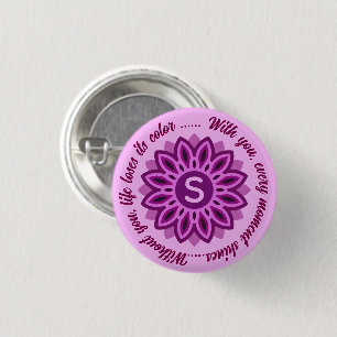 BADGE ROND 2,50 CM 2026 COLORFULL MODERN CADEAU FILLE SOEUR MOM