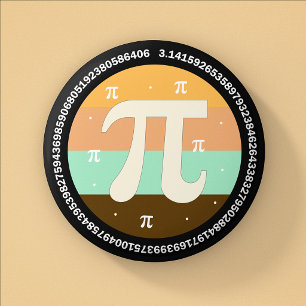 Badge Rond 2,50 Cm 3.14 Conception de la Journée nationale Pi - Idée