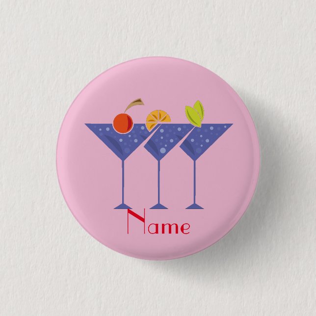 Badge Rond 2,50 Cm 3 cocktails Martini Thunder_Cove (Devant)
