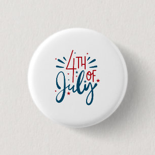 Badge Rond 2,50 Cm 4 juillet
