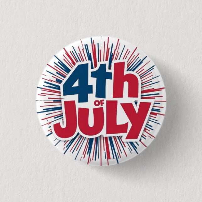 Badge Rond 2,50 Cm 4 juillet-98146 (Devant)