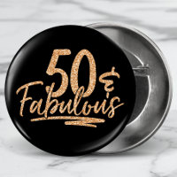 50 & Fabulous Gold Parties scintillant 50e Anniver