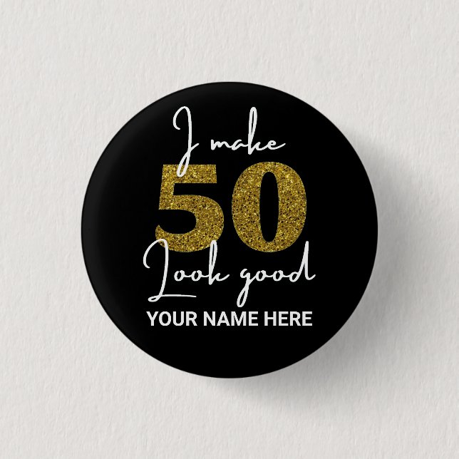 Badge Rond 2,50 Cm 50e anniversaire (Devant)