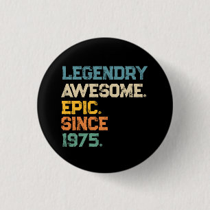 Badge Rond 2,50 Cm 50e anniversaire cadeau année personnalisée
