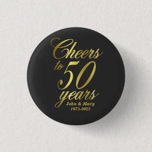 Badge Rond 2,50 Cm 50e anniversaire du Mariage