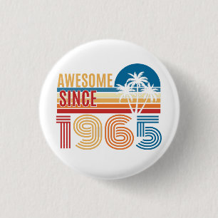BADGE ROND 2,50 CM 60E ANNIVERSAIRE