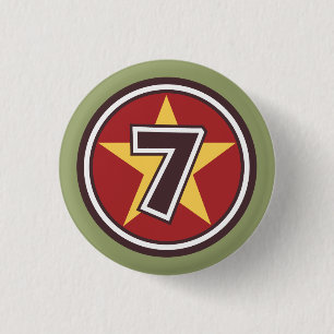 Badge Rond 2,50 Cm 7e fête d'anniversaire