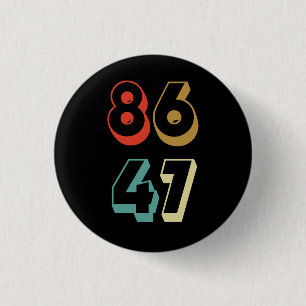 Badge Rond 2,50 Cm 8647 Anti-T Trump