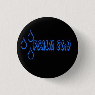 Badge Rond 2,50 Cm 86:9 de psaume de PLUIE