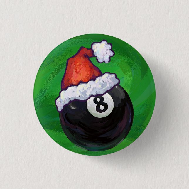 Badge Rond 2,50 Cm 8 Bal Christmas Green (Devant)