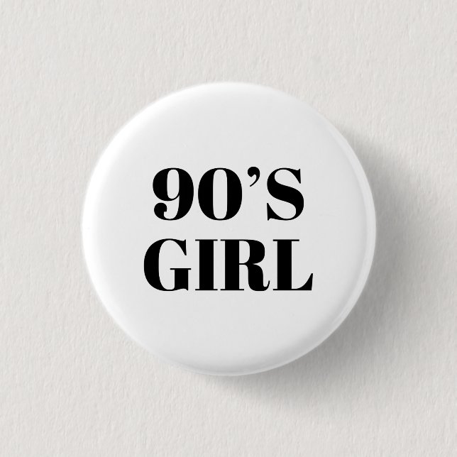 Badge Rond 2,50 Cm 90's Girl (Devant)