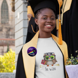 Badge Rond 2,50 Cm À ma destination Épingle de graduation personnalis