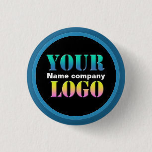 Badge Rond 2,50 Cm A personnalisé votre société EDI de nom de