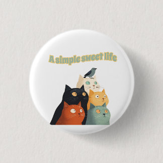 Badge Rond 2,50 Cm A simple sweet life0001