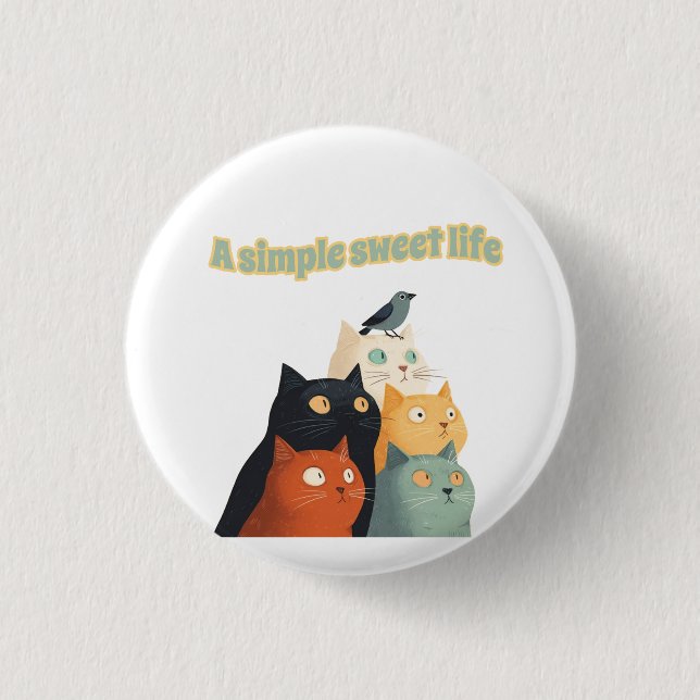 Badge Rond 2,50 Cm A simple sweet life0001 (Devant)