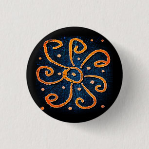 Badge Rond 2,50 Cm A solar pattern