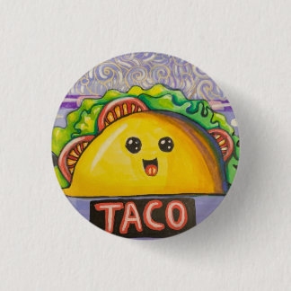 Badge Rond 2,50 Cm A Taco Kawaii