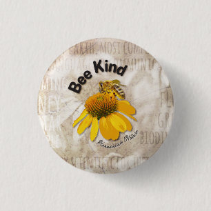 Badge Rond 2,50 Cm Abee Kind - Nature harmonieuse 