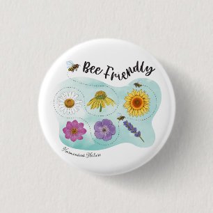 Badge Rond 2,50 Cm Abeille - Harmonieux Nature