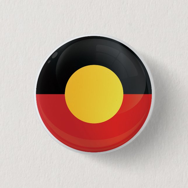 Badge Rond 2,50 Cm Aborigin  Round Icon Flag (Devant)