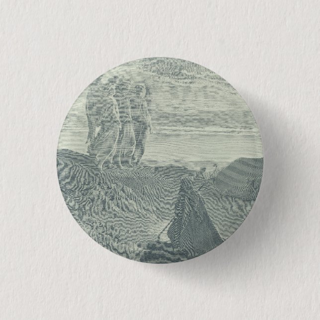 Badge Rond 2,50 Cm Abraham et les trois anges (Devant)