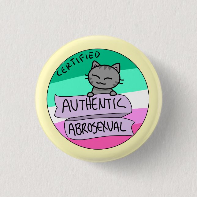 Badge Rond 2,50 Cm Abrosexual authentique (Devant)