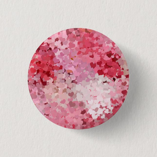 Badge Rond 2,50 Cm Abstrait rose rouge violet blanc moderne coloré (Devant)