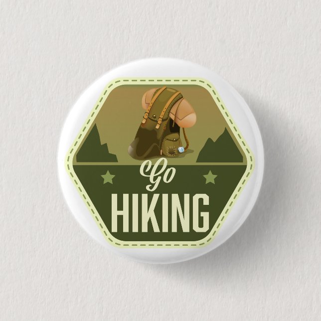 Badge Rond 2,50 Cm Accéder au correctif randonnée (Devant)