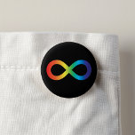 Badge Rond 2,50 Cm Acceptation de la Sensibilisation sur l'autisme de<br><div class="desc">Sensibilisation sur l'autisme Neurodiversité Acceptation Arc-en-ciel Infinité Signal</div>