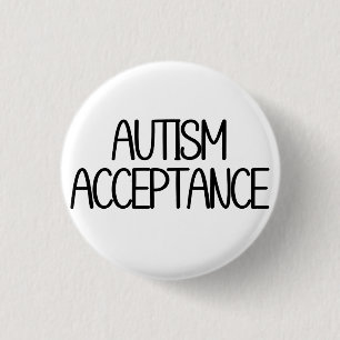 Badge Rond 2,50 Cm Acceptation de l'autisme