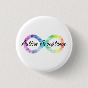Badge Rond 2,50 Cm Acceptation de l'autisme