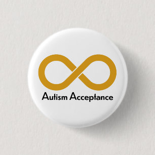 Badge Rond 2,50 Cm Acceptation de l'autisme