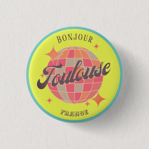 Badge Rond 2,50 Cm Accessoire moderne coloré de Toulouse France