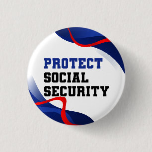 Badge Rond 2,50 Cm Accessoire politique Sécurité sociale Anti Trump