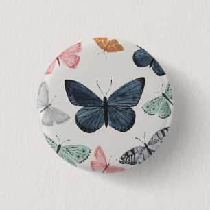 Badge Rond 2,50 Cm Accessoires de fête papillon bohème Favoris
