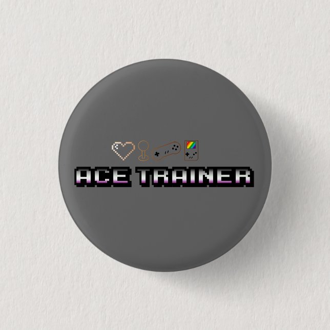 Badge Rond 2,50 Cm Ace Trainer Gaymer (Devant)