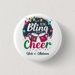 Badge Rond 2,50 Cm "Achetez le Bling, apportez la Joie."