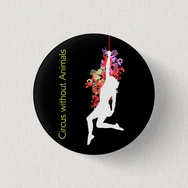 Badge Rond 2,50 Cm Acrobate de cirque moderne (Devant)