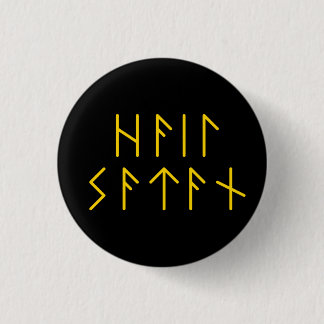 Badge Rond 2,50 Cm Ader Futhark Hail Satan