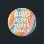 Badge Rond 2,50 Cm ADHD est ma superpuissance Fun Bulle Lettres color<br><div class="desc">Bouton fait main pour vous ! Customisez avec votre propre texte ou modifiez les couleurs. Consultez ma boutique pour plus de couleurs et de dessins ou faites-moi savoir si vous voulez quelque chose de personnalisé!</div>