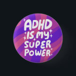 Badge Rond 2,50 Cm ADHD est ma superpuissance Fun Bulle Lettres color<br><div class="desc">Bouton fait main pour vous ! Customisez avec votre propre texte ou modifiez les couleurs. Consultez ma boutique pour plus de couleurs et de dessins ou faites-moi savoir si vous voulez quelque chose de personnalisé!</div>