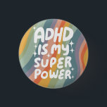 Badge Rond 2,50 Cm ADHD est ma superpuissance Fun Bulle Lettres color<br><div class="desc">Bouton fait main pour vous ! Customisez avec votre propre texte ou modifiez les couleurs. Consultez ma boutique pour plus de couleurs et de dessins ou faites-moi savoir si vous voulez quelque chose de personnalisé!</div>